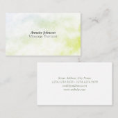 Groene marmerige steenneptextuur visitekaartje (Voorkant / Achterkant)