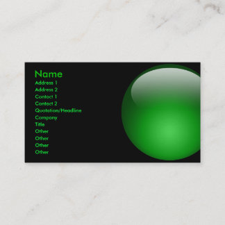 Groene marmerkaart visitekaartje