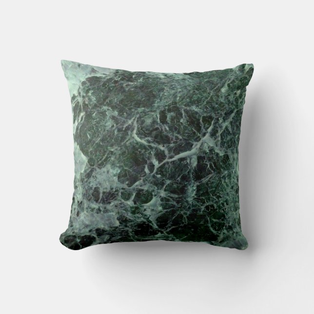 Groene marmerkussens kussen (Voorkant)