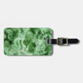 Groene marmertextuur bagagelabel (Voorkant horizontaal)