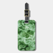 Groene marmertextuur bagagelabel (Voorkant verticaal)