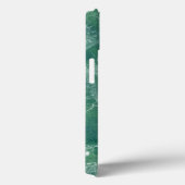 Groene marmertextuur Case-Mate iPhone case (Achterkant / Rechts)