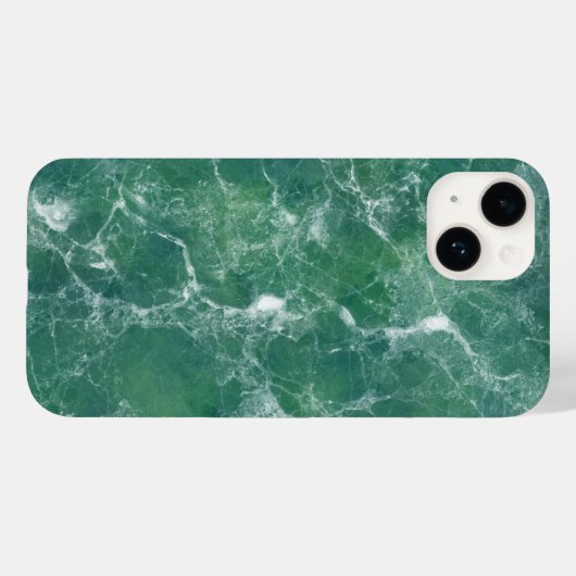 Groene marmertextuur Case-Mate iPhone case (Achterkant (horizontaal))