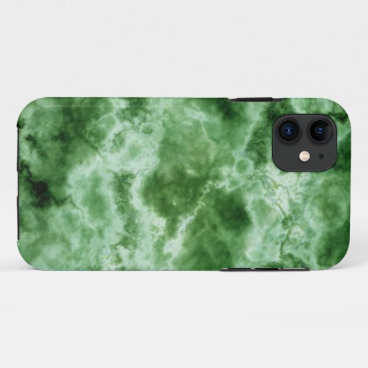 Groene marmertextuur Case-Mate iPhone case (Achterkant (horizontaal))