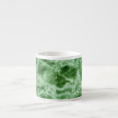 Groene marmertextuur espresso kop (Voorkant)