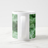 Groene marmertextuur grote koffiekop (Achterkant)