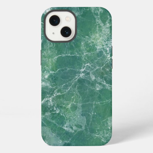 Groene marmertextuur iPhone hoesje (Achterkant)