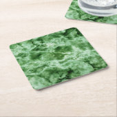 Groene marmertextuur kartonnen onderzetters (Schuin)