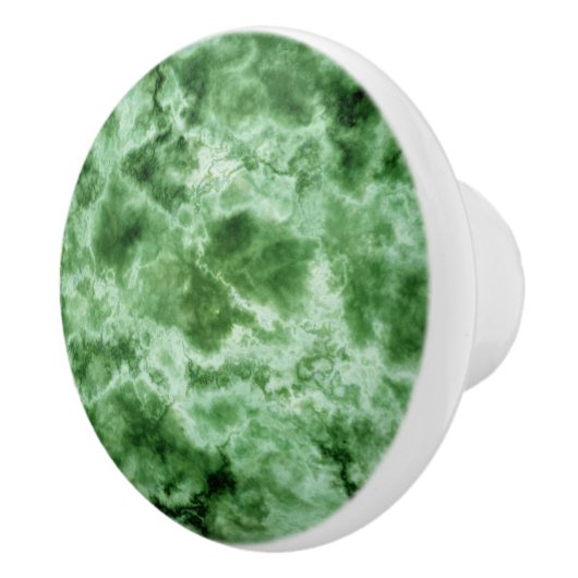 Groene marmertextuur keramische knop (Rechts)