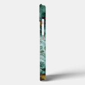 Groene marmertextuur met vinnen Case-Mate iPhone case (Achterkant / Links)