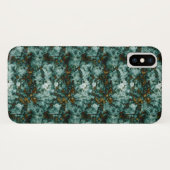 Groene marmertextuur met vinnen Case-Mate iPhone case (Achterkant (horizontaal))