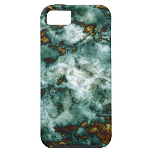 Groene marmertextuur met vinnen Case-Mate iPhone case (Achterkant)
