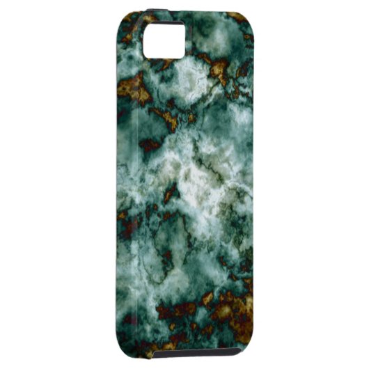 Groene marmertextuur met vinnen Case-Mate iPhone case (Back/Rechts)