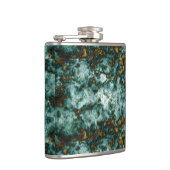 Groene marmertextuur met vinnen heupfles (Rechts)