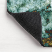 Groene marmertextuur met vinnen muismat (Hoek)