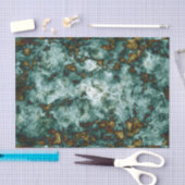 Groene marmertextuur met vinnen tissuepapier (Craft)