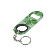 Groene marmertextuur mini flessenopener (Achterkant Gekanteld)