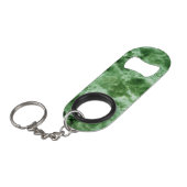 Groene marmertextuur mini flessenopener (Voorkant Gekanteld)
