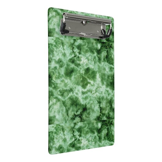 Groene marmertextuur mini klembord (Schuin)