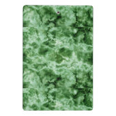 Groene marmertextuur mini klembord (Achterkant)