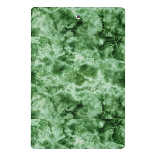 Groene marmertextuur mini klembord (Achterkant)