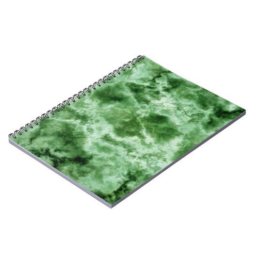 Groene marmertextuur notitieboek (Linkerzijde)