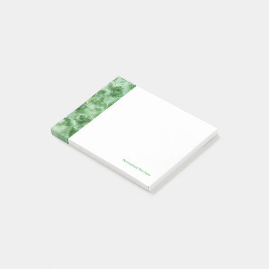 Groene marmertextuur post-it® notes (Schuin)