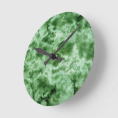 Groene marmertextuur ronde klok (Hoek)