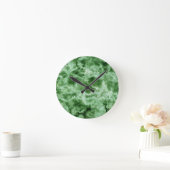 Groene marmertextuur ronde klok (Huis)