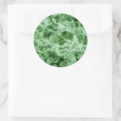 Groene marmertextuur ronde sticker (Tas)