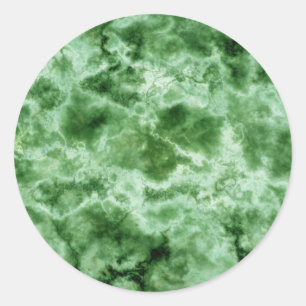 Groene marmertextuur ronde sticker