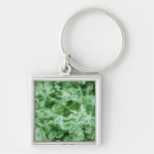 Groene marmertextuur sleutelhanger (Voorkant)