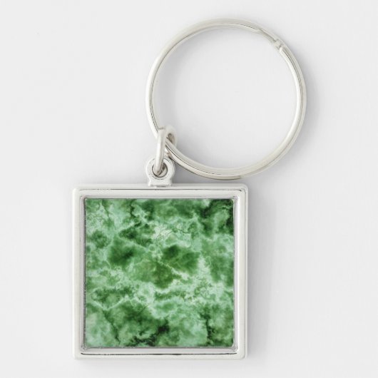 Groene marmertextuur sleutelhanger (Voorkant)