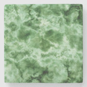 Groene marmertextuur stenen onderzetter (Voorkant)