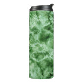 Groene marmertextuur thermosbeker (Gedraaid links)