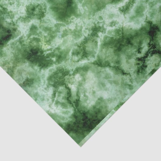 Groene marmertextuur tissuepapier (Detail)
