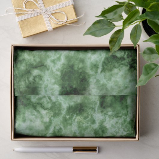 Groene marmertextuur tissuepapier (Geschenk)