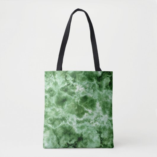 Groene marmertextuur tote bag (Voorkant)