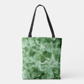 Groene marmertextuur tote bag (Achterkant)