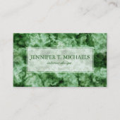 Groene marmertextuur visitekaartje (Voorkant)