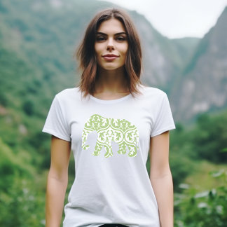 Groene Marokkaanse olifant T-shirt