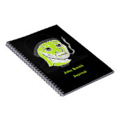  Groene Martiaanse Doomer Spiral Bound Notitieboek (Rechterzijde)