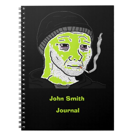  Groene Martiaanse Doomer Spiral Bound Notitieboek (Voorkant)