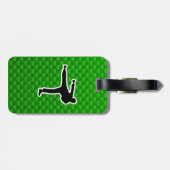 Groene Martiale Kunsten Bagagelabel (Achterkant horizontaal)