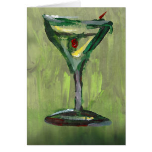 groene martini abstracte keukencocktailbar