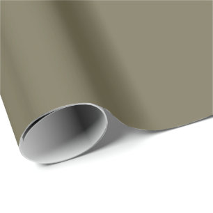 Groene Martini Olive Solid Color Print, neutraal Cadeaupapier