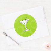 Groene Martini Stickers (Envelop)
