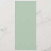 Groene Masquerade Birthday Party Flat Menu (Achterkant)