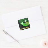 Groene Masquerade Swirl Save The Date Sticker (Envelop)
