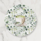 Groene Matcha Liefde Bruist Bruiloft Thee Shower Bedankjes Labels (Achterkant)